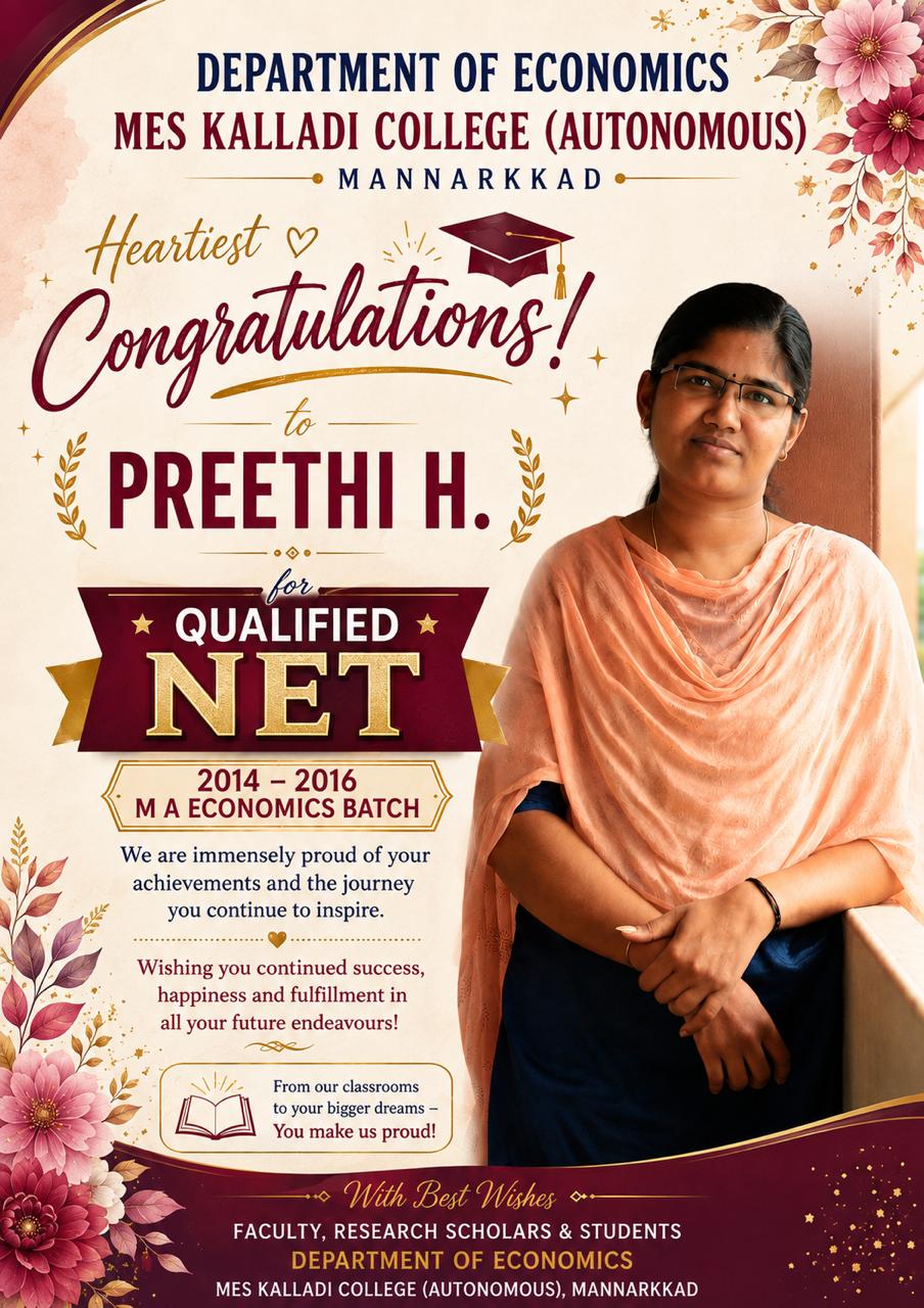 Preethi H- Net Qualified
