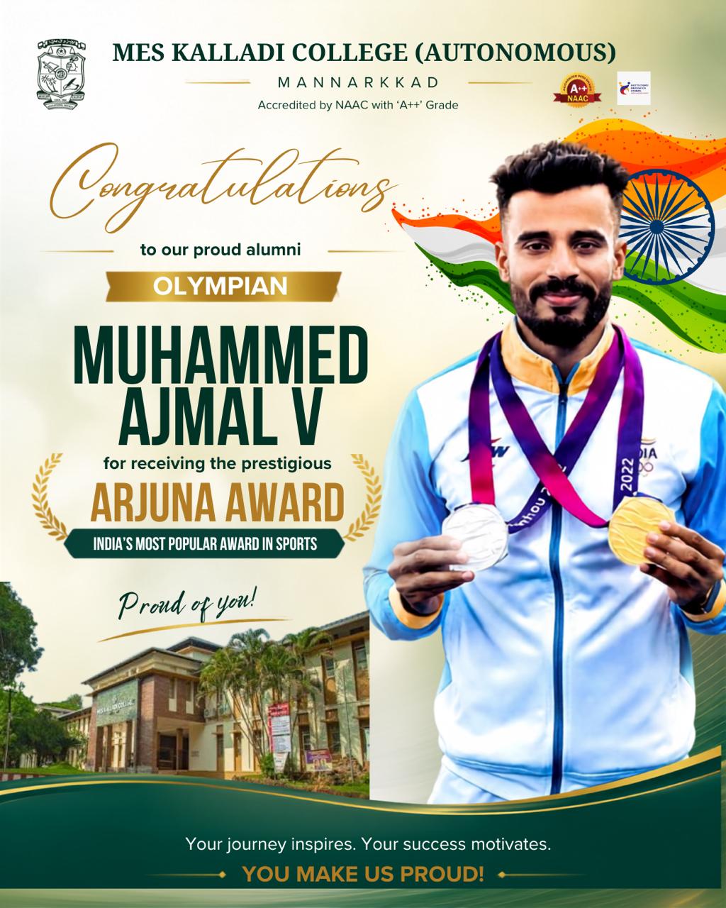 Muhammed Ajmal V- Arjuna Award