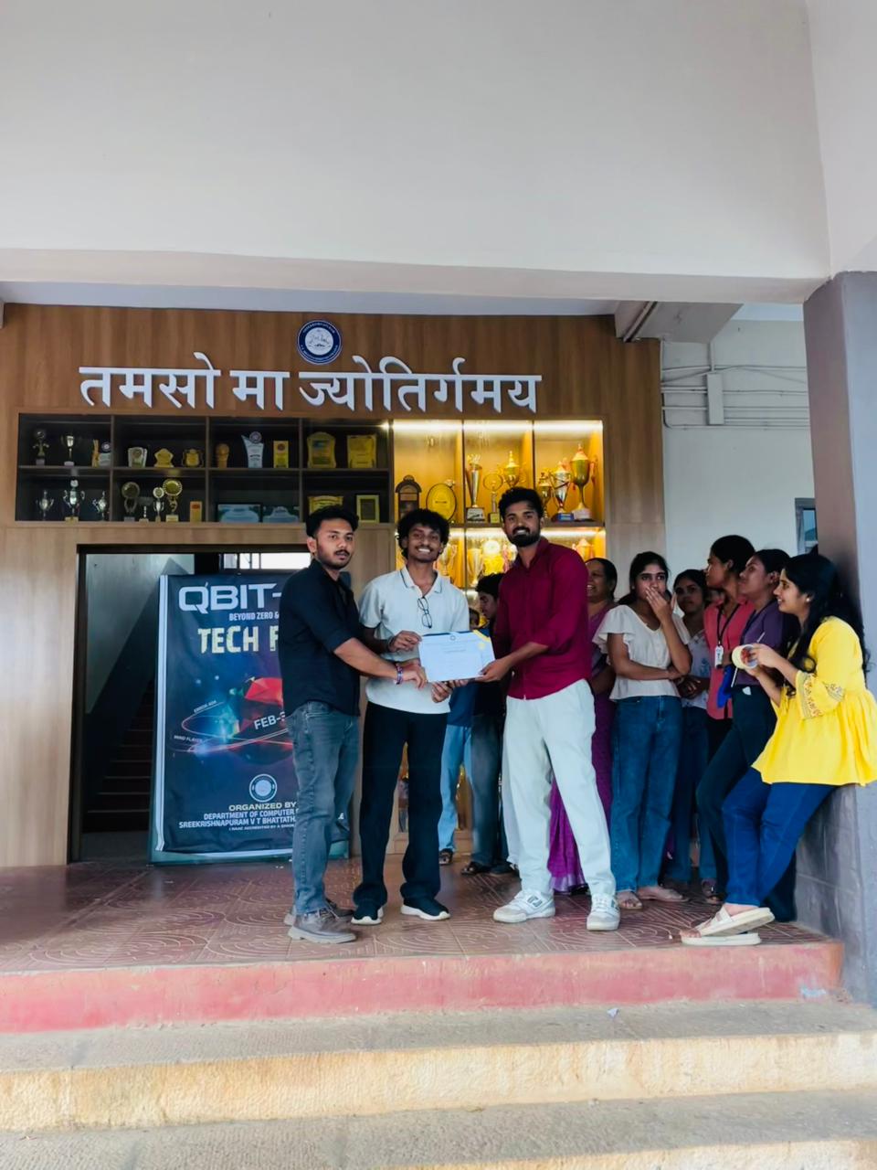 QBIT-2026 Tech Fest organized by the Department of Computer Science, VTB College, Mannampatta.