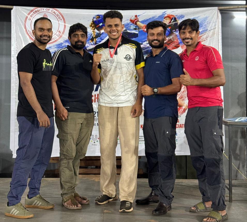 Bronze Medal in Calicut university Kick Boxing Championship in -84 KG Point Fight Category