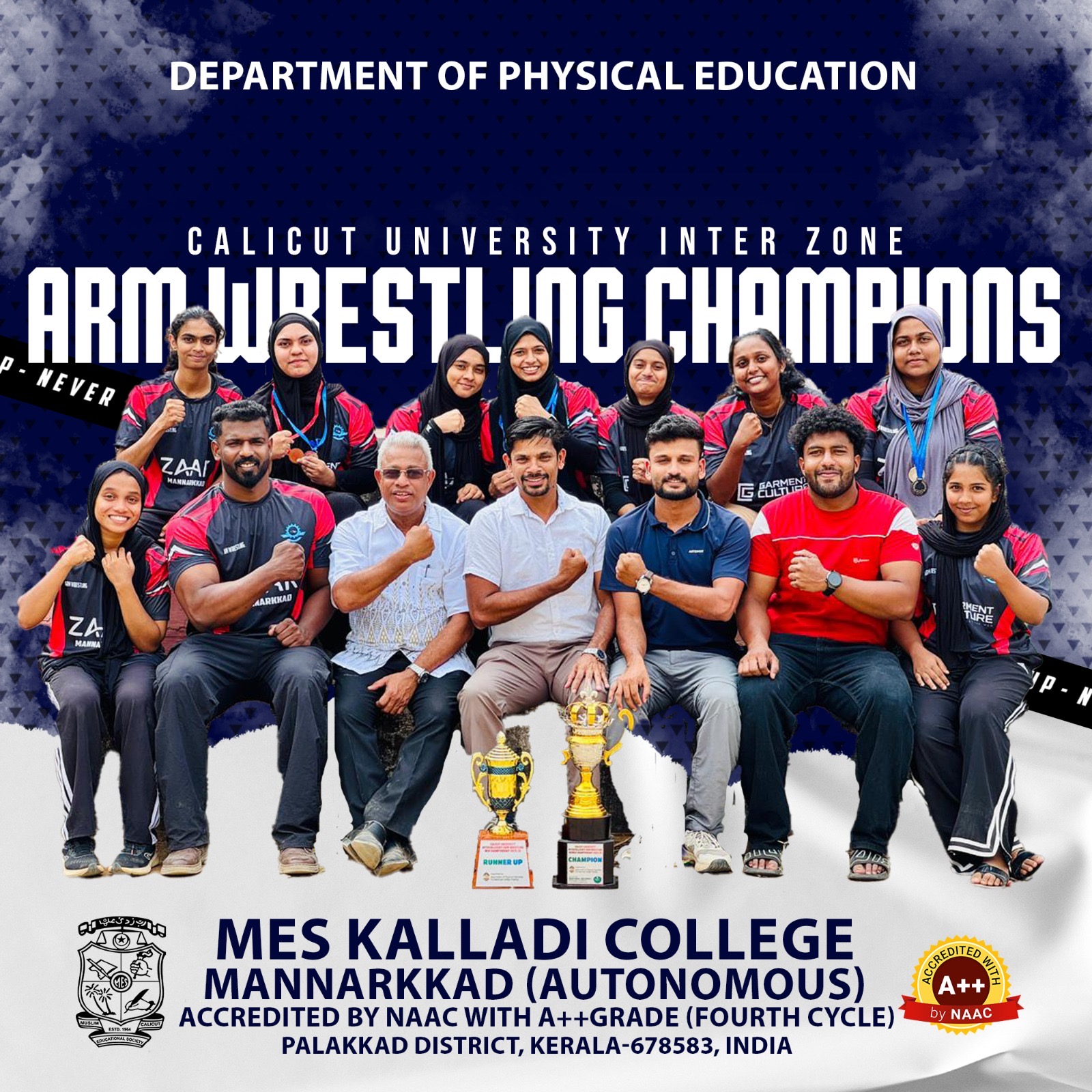 CALICUT UNIVERSITY KARATE (WOMEN) CHAMPIONS