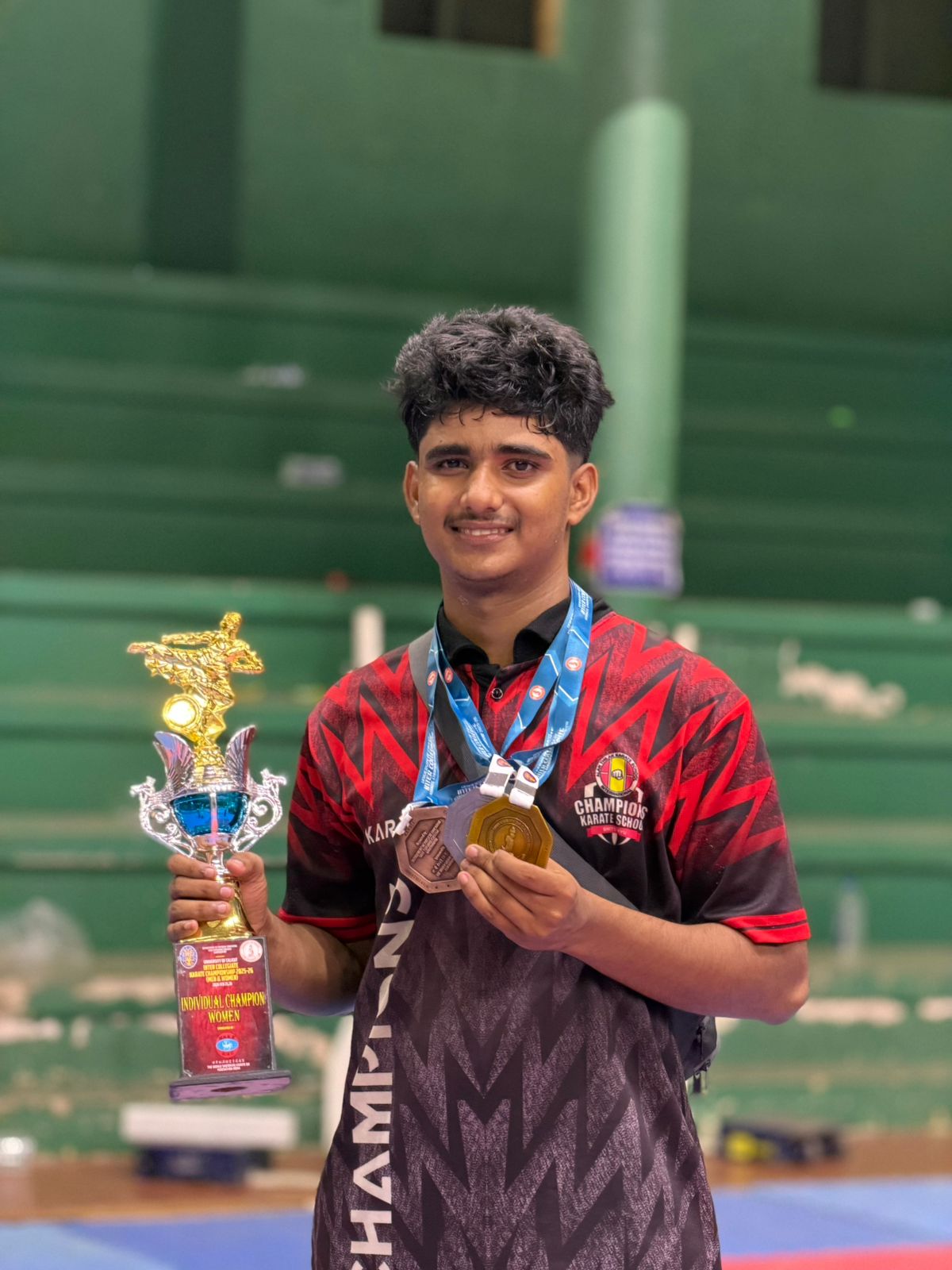 Sports-ABINAV -IISem BCA-INTER COLLEGEIAT KARATE CHAMPIONSHIP GOLD, SILVER, BRONZE